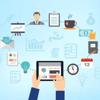 varios elementos de organización y empresa